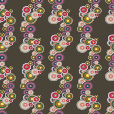 Soyut geometrik renkli seamless modeli daireler, arka plan ile