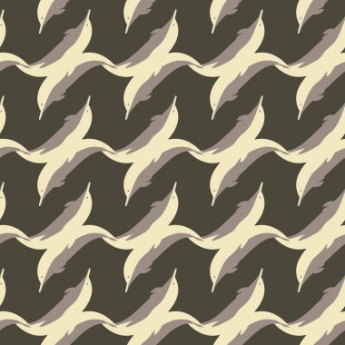 Yunuslar su altında çizim arka planı için bir sürü ile sorunsuz doku