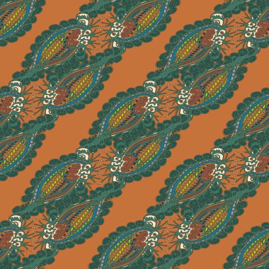 Soyut Dikişsiz renkli desen, vektör çizim