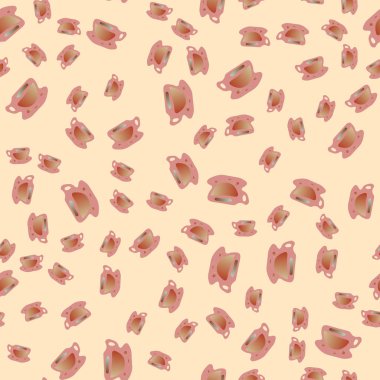 Kahve ya da çay Dikişsiz desen bardak.