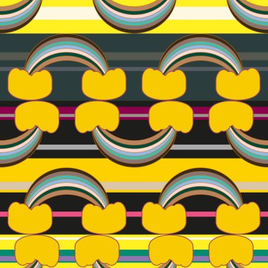 Gökkuşağı seamless modeli. Gökkuşağı Dizayn Tekstil, iç tasarım, keten, vb için. Şirin soyut çocuklar arka plan.