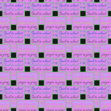 Okul hazırlıkları, arka plan için yeni dikişsiz desen. 