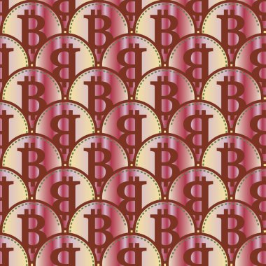 bitcoins parlak parlak pahalı sikkeleri ile Seamless modeli 