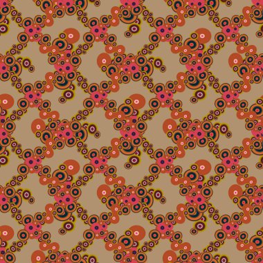 Soyut geometrik renkli seamless modeli daireler, arka plan ile