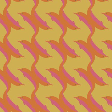 Yunuslar su altında çizim arka planı için bir sürü ile sorunsuz doku