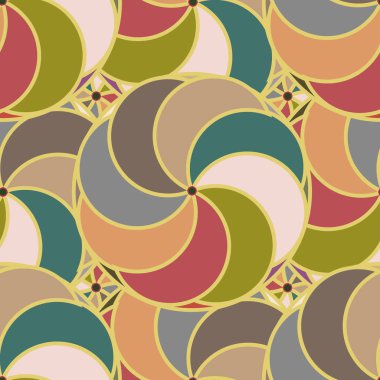 soyut geometrik renk desenli vektör çizimi