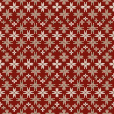 Çiçekler, vektör çizim ile çok renkli geometrik seamless modeli 