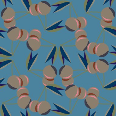 kiraz seamless modeli. Tekstil Ambalaj ve duvar kağıtları için iyi.