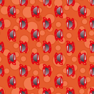 Bardak kahve veya çay arka plan seamless modeli üzerinde noktalı.