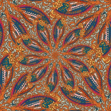 Soyut Dikişsiz renkli desen, vektör çizim