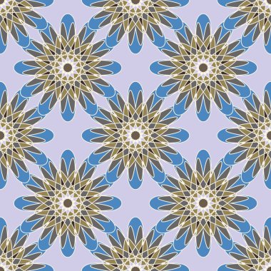  soyut çiçek geometrik Dikişsiz desen arka planı için