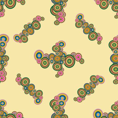 Soyut geometrik renkli seamless modeli daireler ile