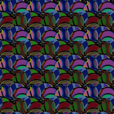 soyut geometrik renk desenli vektör çizimi