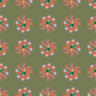 Soyut geometrik renkli seamless modeli daireler ile