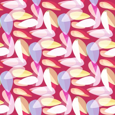 Parlak arka plan Dikişsiz desen çok renkli yapraklarda.