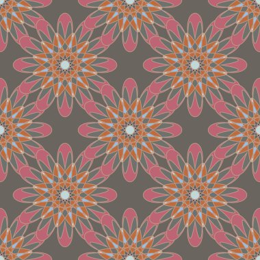  soyut çiçek geometrik Dikişsiz desen arka planı için