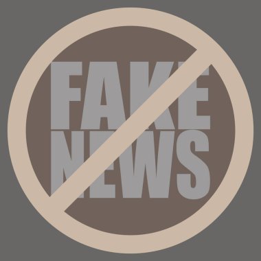 Logo sahte haberlerle kavramsal seamless modeli. İnsanlığın küresel sorunları.