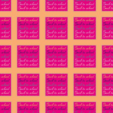 Okul hazırlıkları, arka plan için yeni dikişsiz desen. 