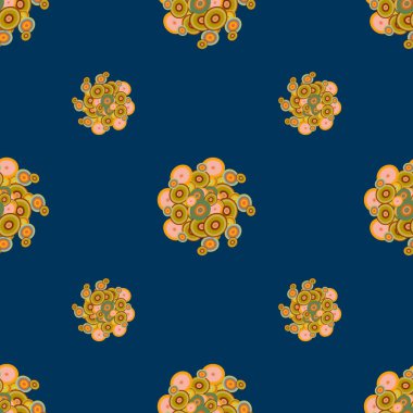 Soyut geometrik renkli seamless modeli daireler ile