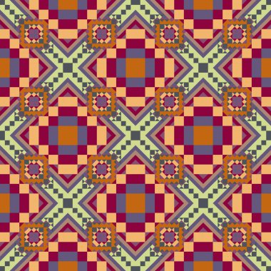 Geometrik etnik desen sorunsuz tasarım arka plan veya duvar kağıdı için