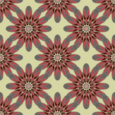  soyut çiçek geometrik Dikişsiz desen arka planı için