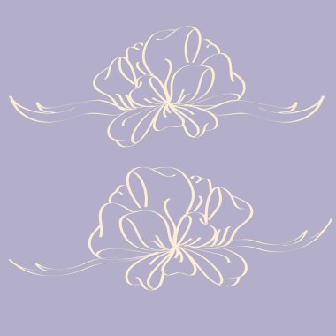 Set çekilmiş yay izole el renk arka plan üzerinde.