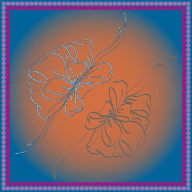 Set çekilmiş yay izole el renk arka plan üzerinde.