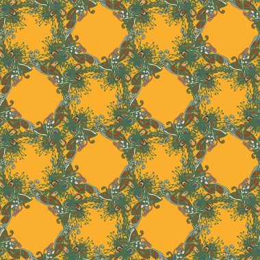 Soyut seamless modeli el yapımı doodle ile yeni tasarım çalışmaları için