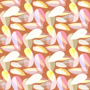 Parlak arka plan Dikişsiz desen çok renkli yapraklarda.