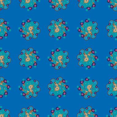 Soyut geometrik renkli seamless modeli daireler ile