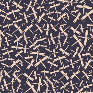 Dekoratif renkli seamless modeli ile şirin yusufçuk