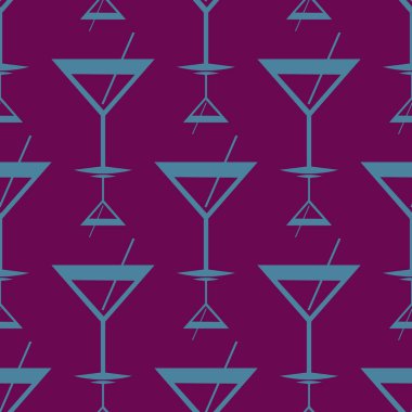 Tropik kokteyller renkli seamless modeli