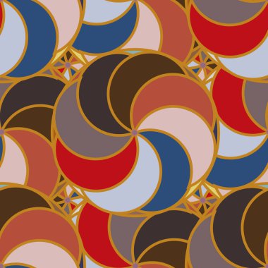 soyut geometrik renk desenli vektör çizimi