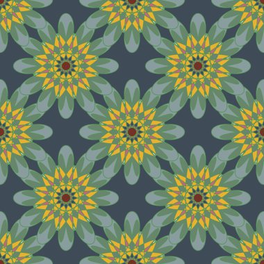  soyut çiçek geometrik Dikişsiz desen arka planı için