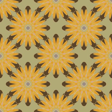  soyut çiçek geometrik Dikişsiz desen arka planı için