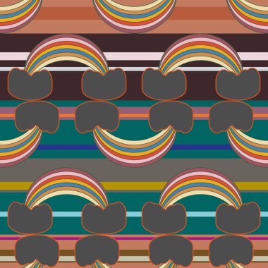 Gökkuşağı seamless modeli. Gökkuşağı Dizayn Tekstil, iç tasarım, keten, vb için. Şirin soyut çocuklar arka plan.