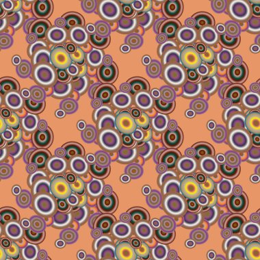 Soyut geometrik renkli seamless modeli daireler ile