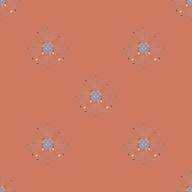 Vintage seamless modeli, vektör çizim 