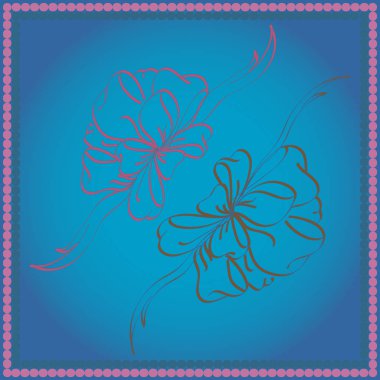 Set çekilmiş yay izole el renk arka plan üzerinde.