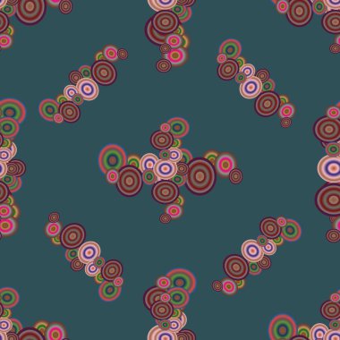 Soyut geometrik renkli seamless modeli daireler ile