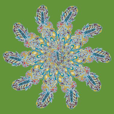 Stil zentangle yeni simetrik mandala doodle ile sanat esin kaynağı oldu. Duvar kağıdı, desen dolgularını, web sayfaları, yüzey dokuları için dekoratif nesne-ebilmek var olmak kullanılmış.