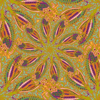 Soyut Dikişsiz renkli desen, vektör çizim