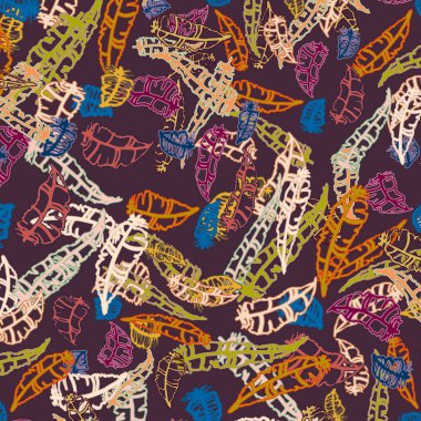 Tüyler, vektör çizim ile zemin 