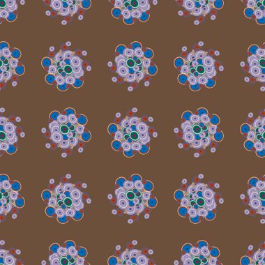 Soyut geometrik renkli seamless modeli daireler ile