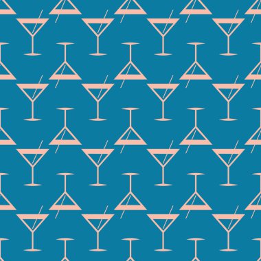 Tropik kokteyller renkli seamless modeli