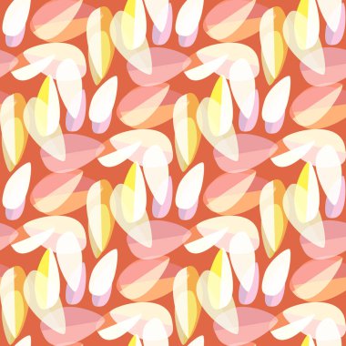 Parlak arka plan Dikişsiz desen çok renkli yapraklarda.