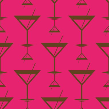 Tropik kokteyller renkli seamless modeli