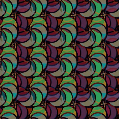 soyut geometrik renk desenli vektör çizimi