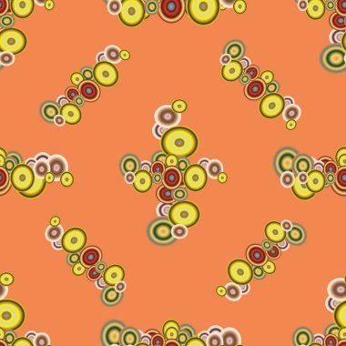 Soyut geometrik renkli seamless modeli daireler ile