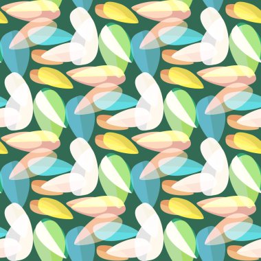 Parlak arka plan Dikişsiz desen çok renkli yapraklarda.